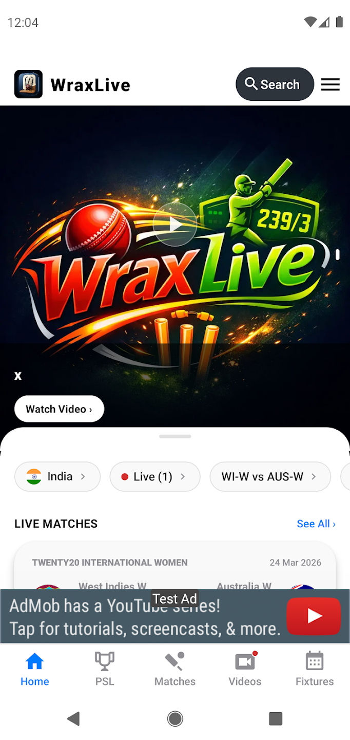 WRAX Live – Cricket Live Score App